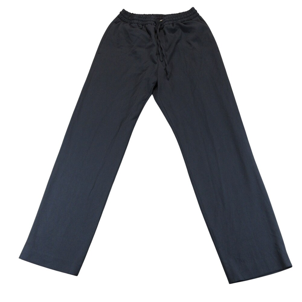 Zara Mens Pull On Pants M Dark Gray Drawstring Elastic Waist Pockets Lounge